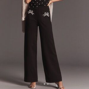 The Colette Full Length Embroidered Pocket Pants by Maeve